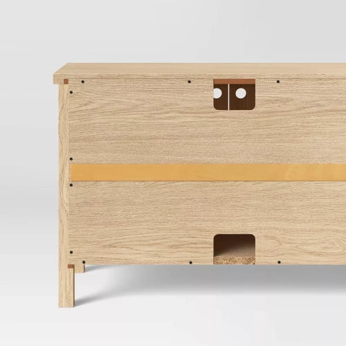 Livingstone Planked TV Stand for TVs up to 69" Natural - Threshold