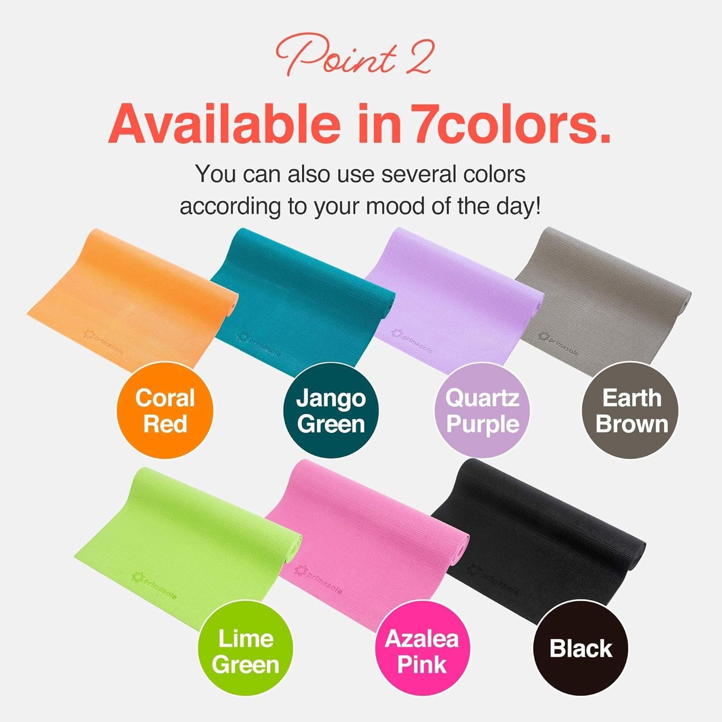 Primasole Folding Travel Yoga Mat Foldable light weight Easy to carry to Workout Fitness Class Beach Park Travel Picnics 4mm thick Lime Green Color PSS91NH028A