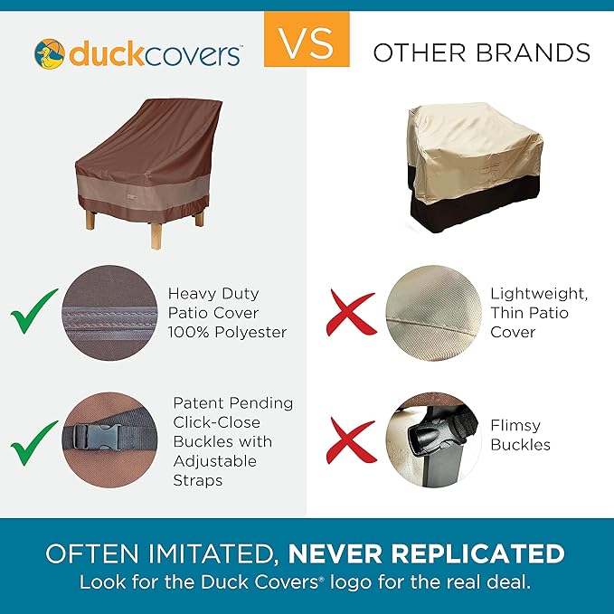 Duck Covers Soteria Waterproof 80 Inch Patio Chaise Lounge Chair Cover, Patio Furniture Covers