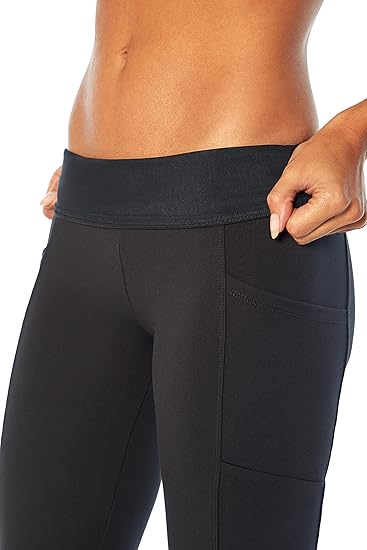 Marika Women's Eclipse Tummy Control Bootleg Pant, Black, Medium