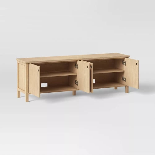 Livingstone Planked TV Stand for TVs up to 69" Natural - Threshold