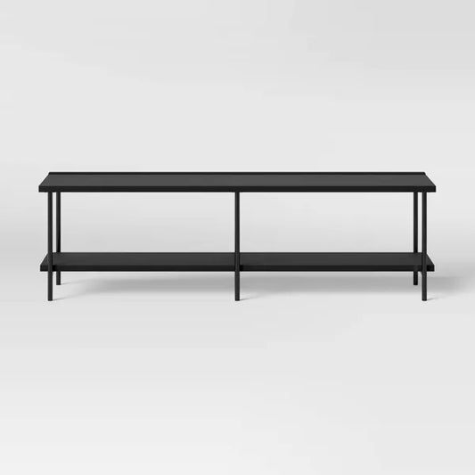 Wood and Metal Dorm TV Stand for TVs up to 60" Natural - Room Essentials