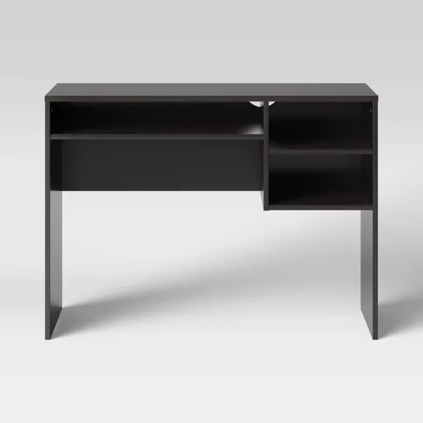 Student Writing Dorm Desk with Storage Black - Room Essentials
