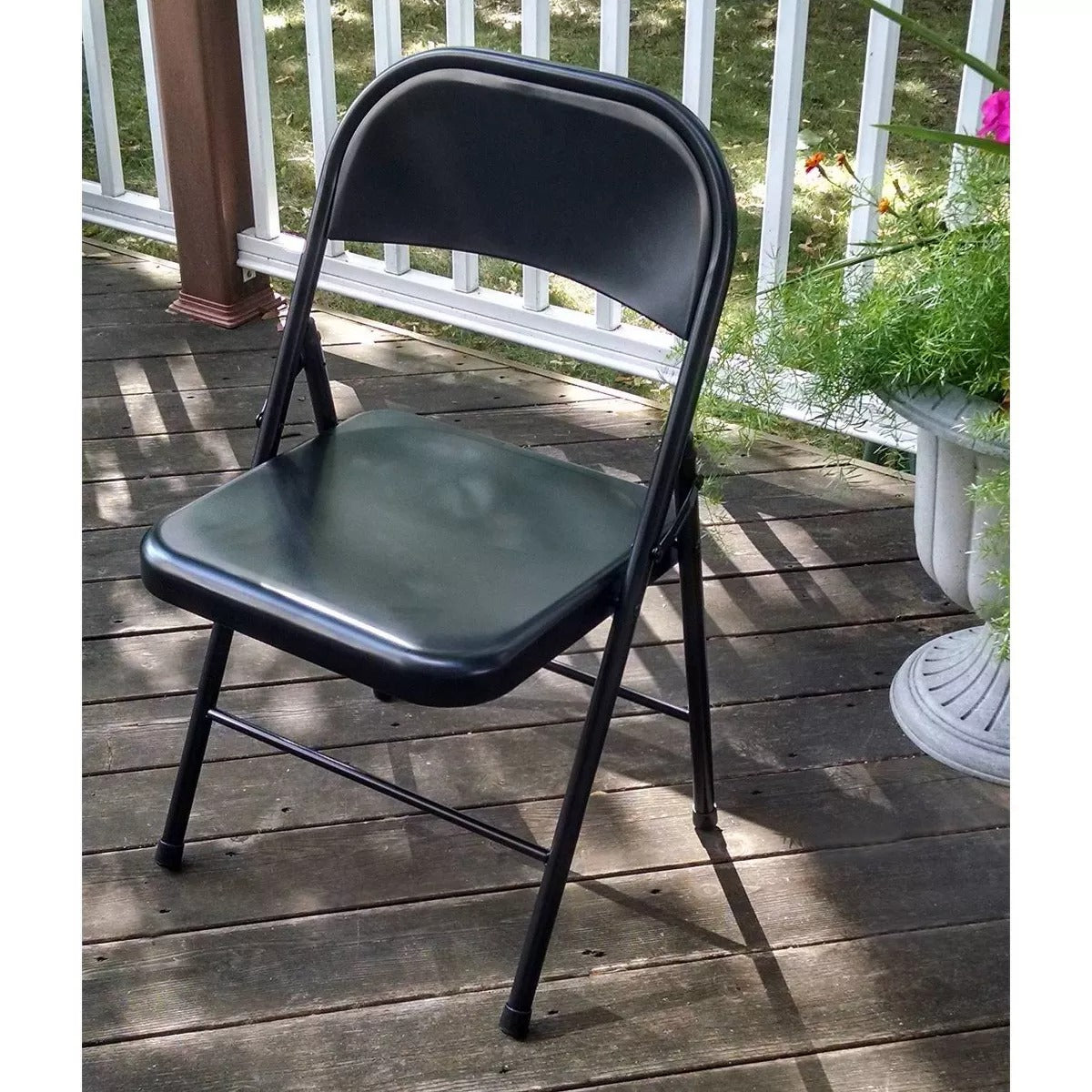 Peakform Vinyl Padded Chair Black