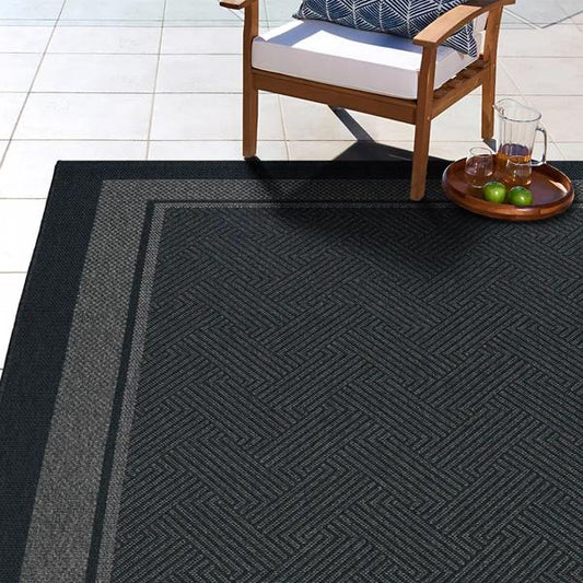 RAVENNA GEO BLACK 8X10