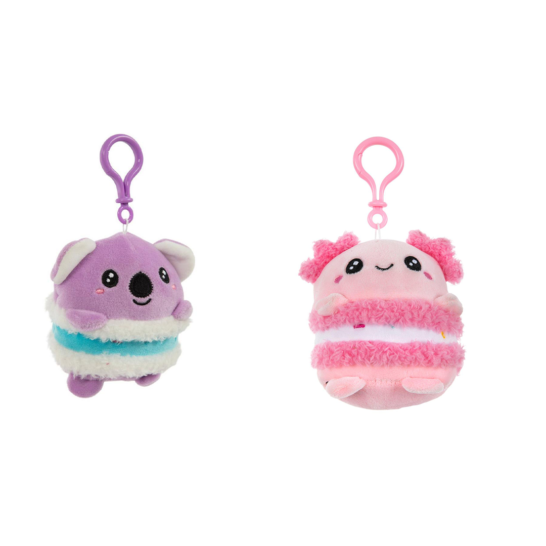 Cute Plush Toy Collection with Backpack Clips and Keychains