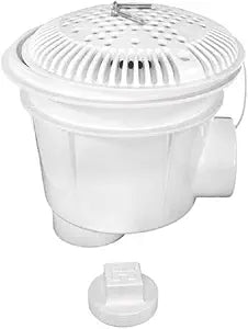 Hayward WG1154AVPAK2 2-Inch White Deluxe Suction Outlets with Adjustable Plaster Collar