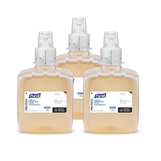 PURELL Brand HEALTHY SOAP Mild Foam, 1250 mL Hand Soap Refill for PURELL CS4 Manual Dispenser (Pack of 4) - 5174-04 - Manufactured by GOJO, Inc.