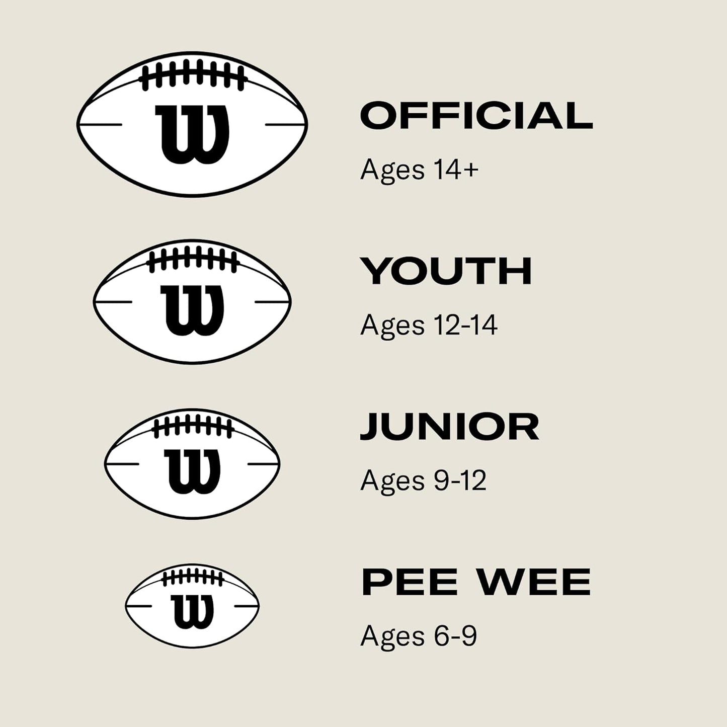 Wilson NFL MVP Football - Junior Size, Brown