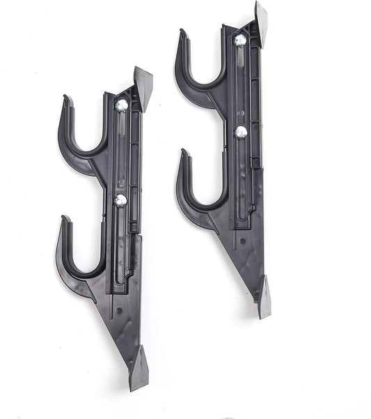 Allen Company Molded Truck Gun Rack for Rear Window - Gun Holder for Two Shotguns, Rifles, Bows, or Tools - Gun and Hunting Accessories for Car or Wall Mount - Adjustable 9.5"-16.5" , Black