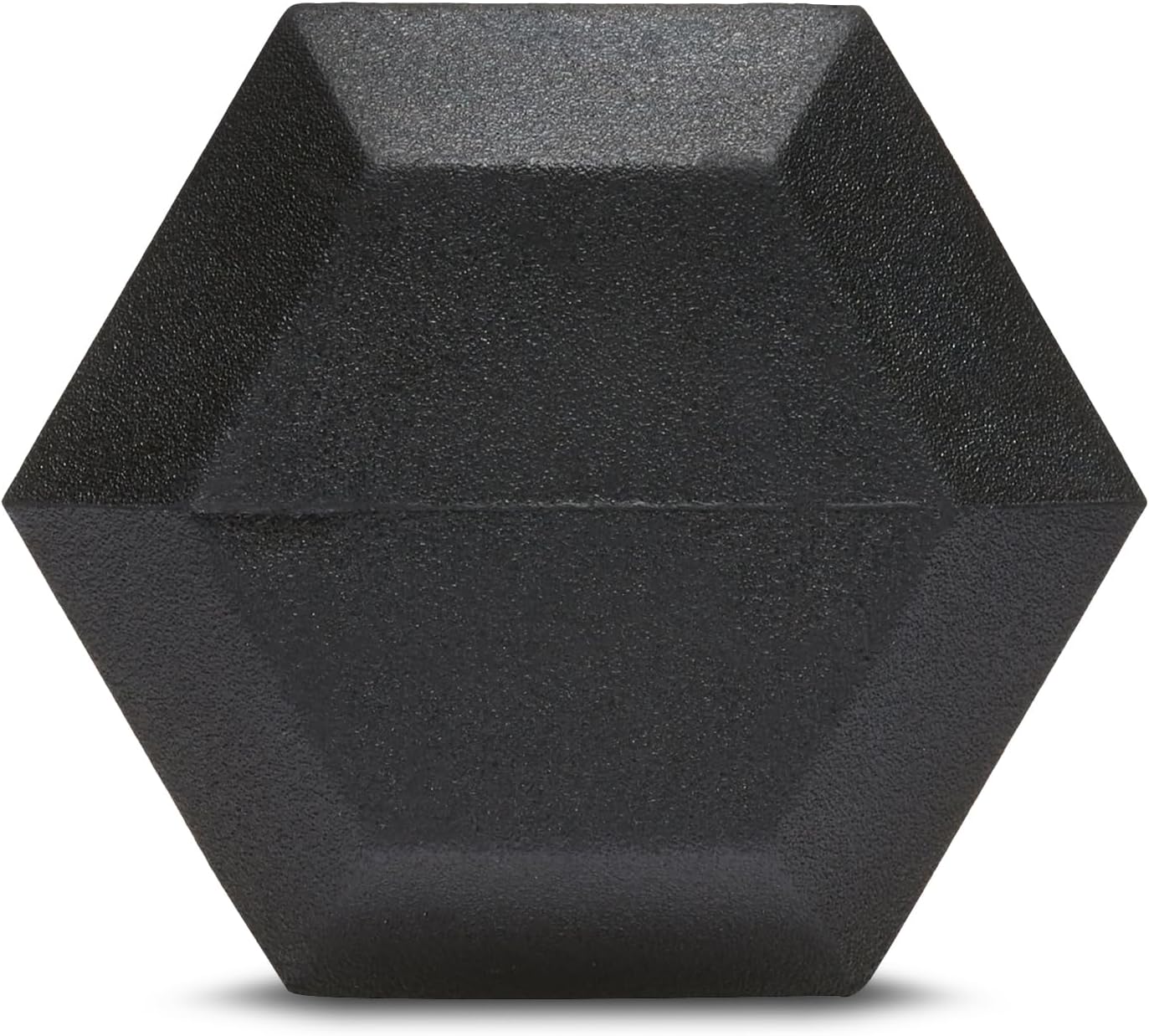 Amazon Basics Rubber Hex Dumbbell Hand Weight, 15 Pounds, Single