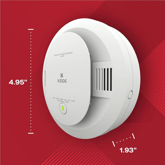 Kidde Smoke & Carbon Monoxide Detector, AA Battery Powered, LED Warning Light Indicators, 2 Pack