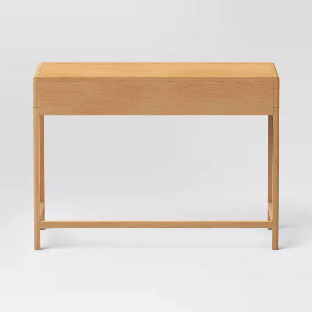 Better Homes & Gardens Springwood Caning Desk, Light Honey Finish