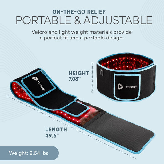 Lifepro Red Light Therapy Belt - Infrared & Near Infrared Pain Relief Device