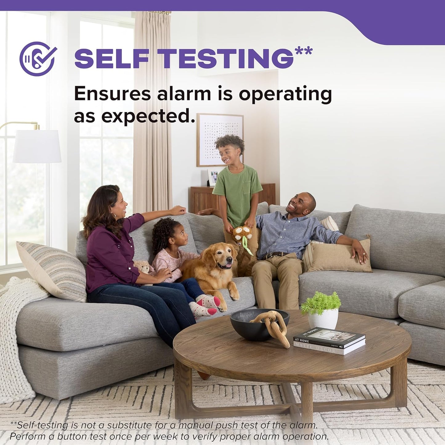 Kidde Smoke & Carbon Monoxide Detector, 10-Year Battery Powered, Voice Alerts, LED Warning Light Indicators, 2 Pack