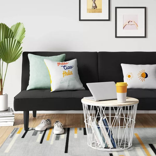 Dorm Futon Sofa Black - Room Essentials