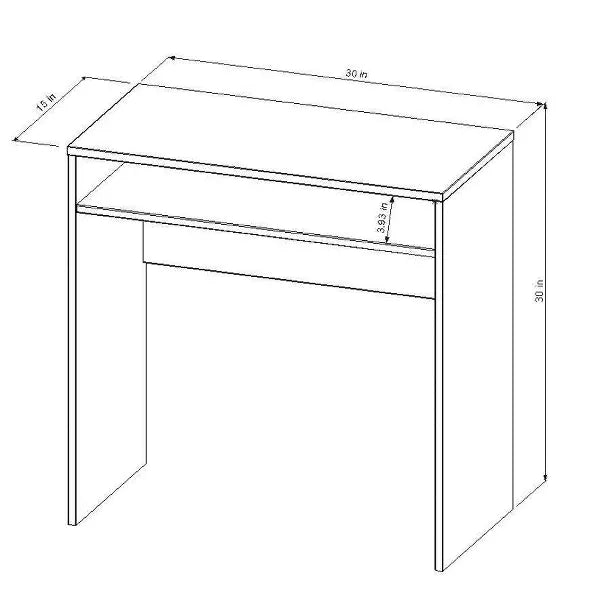Compact Dorm Desk White - Room Essentials
