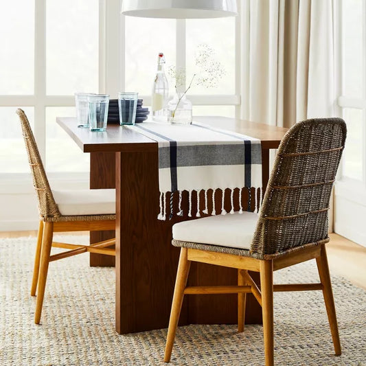 Juniper Woven Dining Chair with Cushion Natural - Threshold designed with Studio McGee