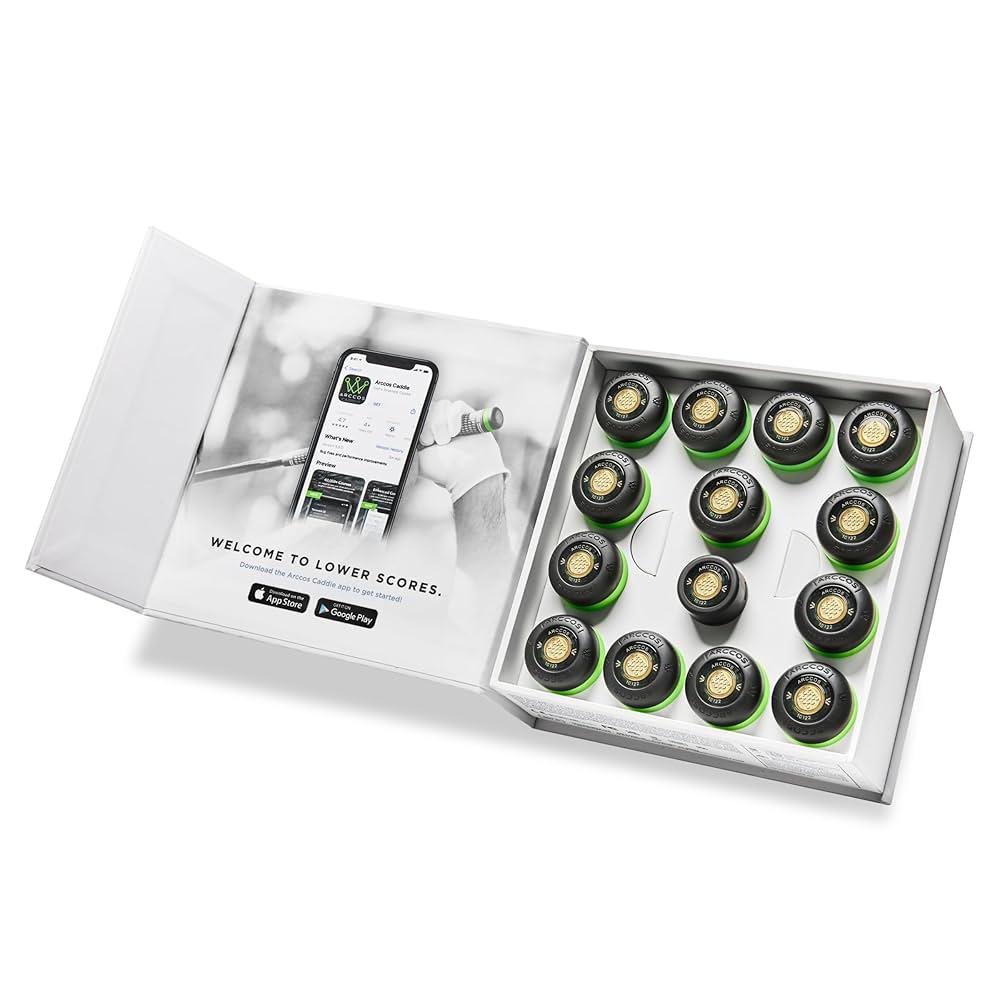 Arccos Smart Sensors: Automatic Golf Game Tracking System, A.I. Powered Caddie, A.I. GPS Rangefinder & Smart Club Distances
