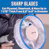 9 in. Adjustable Round Hole Cutter With Vacuum Port