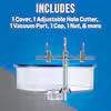 9 in. Adjustable Round Hole Cutter With Vacuum Port
