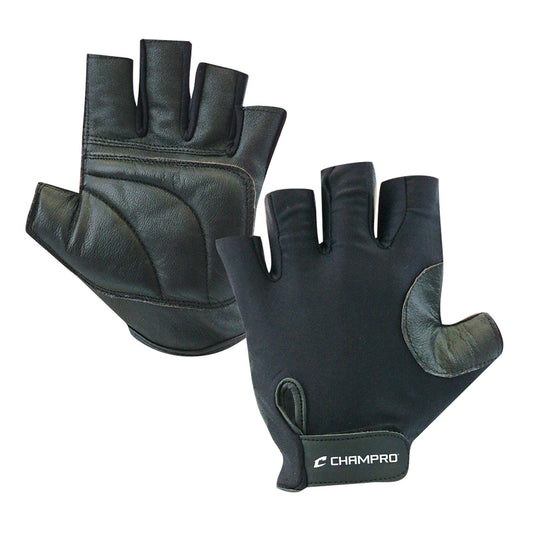CHAMPRO Padded Catcher's Glove for Sting Reduction, Baseball Softball Players of All Ages, BLACK