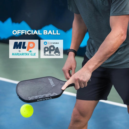 Vulcan | VPRO Flight Outdoor Pickleball | Official Ball of The PPA Tour & MLP | Hi-Vis Yellow | 6 Pack